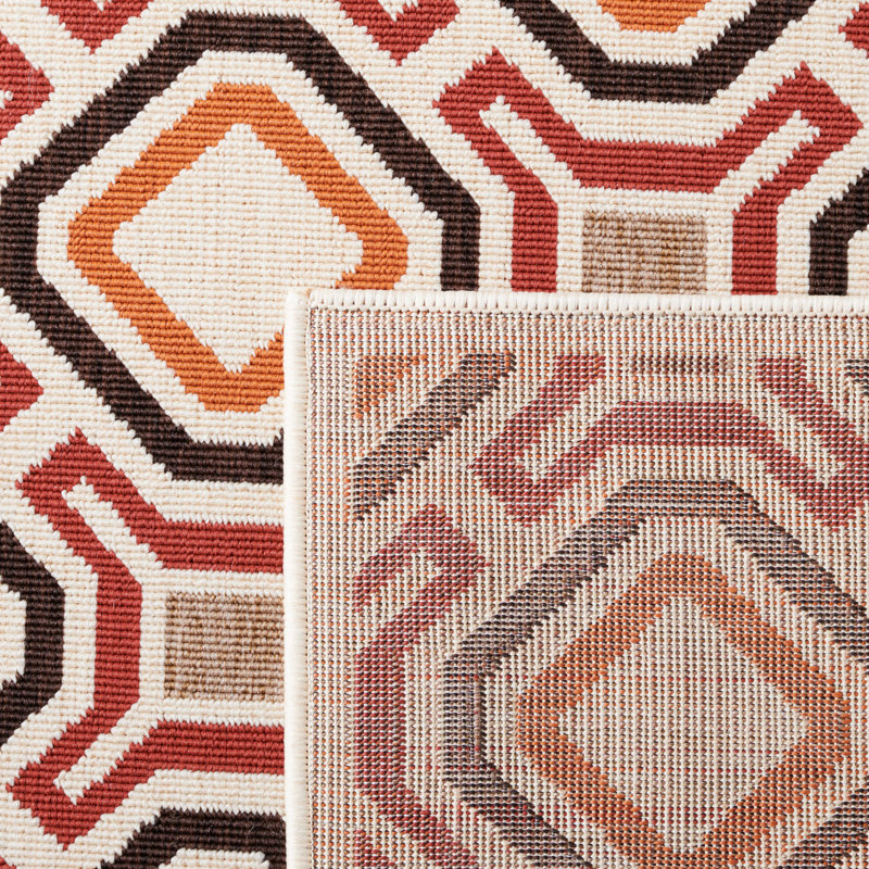 Amatia Performance Geometric Indoor/Outdoor Area Rug, Rectangle 8' x 11'