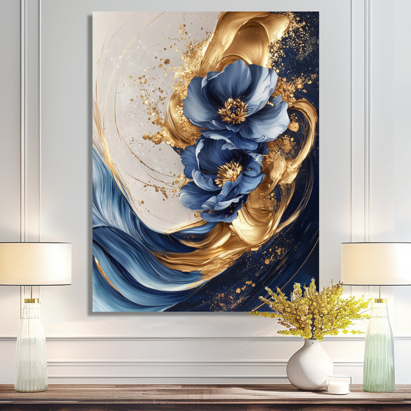 Simoneau - Impressions sur toile abstraites, H 32 po x l 16 po, Toile tendue, Ne s’applique pas
