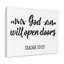 God Will Open Doors Isaiah 22:22 - Wrapped Canvas Print-2062884025