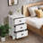 Rockett 3 Modern 3-Drawer Wood Nightstand With Vintage Metal Handles-147260616