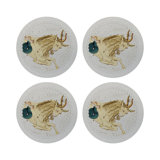 Zodiac Capricon Vegan Leather Round Pebble Placemat