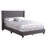 Transitional Queen Bed In Gray
