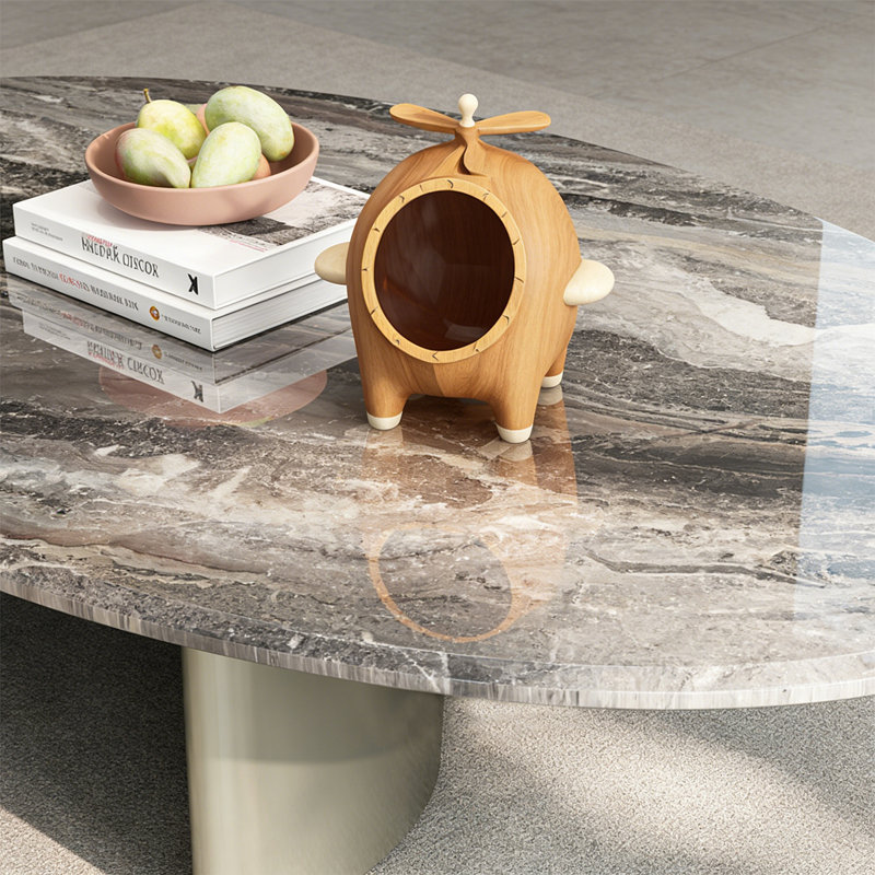 Table basse Mahesh 2 Bunching Tables, H 15 po x L 51,2 po x l 27,6 po, Brun