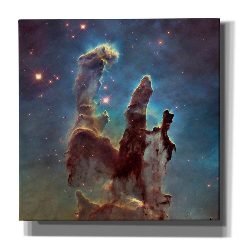 «Eagle Nebula», art mural sur toile, H 12 po x l 12 po x P 0,75 po