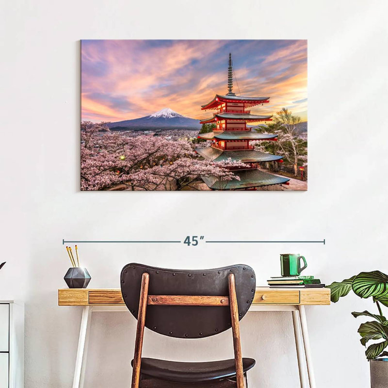 Nicci Chureito Pagoda In Spring