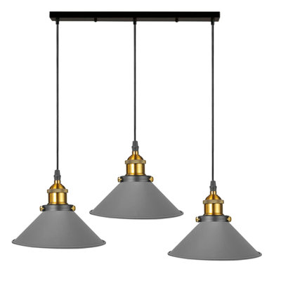 Latshaw 3-Light Kitchen Island Cone Pendant