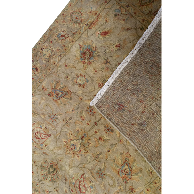 Hand-Knotted High-Quality Brown and Brown Area Rug