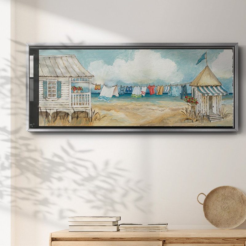 Fresh Laundry I- Framed Canvas, 20" H x 50" W