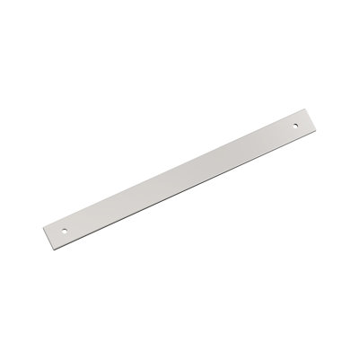 Ladera 10-1/16 inch (256mm) Center-to-Center Rectangle Polished Nickel Cabinet Pull Backplate