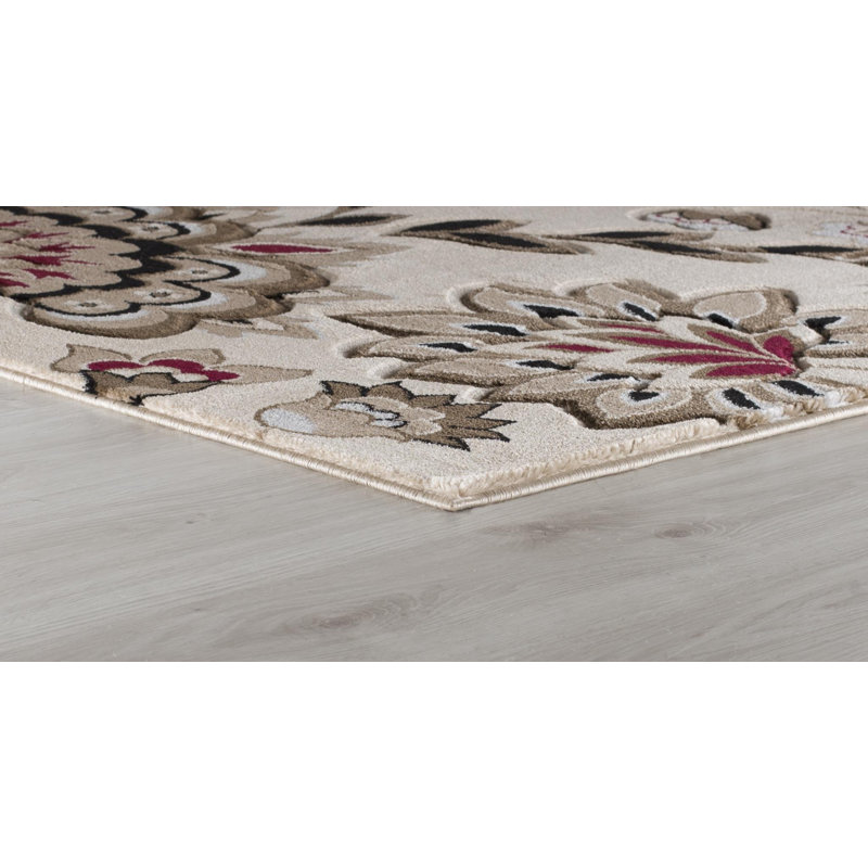Demaris Floral Indoor Rug, Rectangle 5'2" x 7'5"