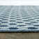 Ramveer Geometric Ivory/Blue Reversible Indoor/Outdoor Area Rug