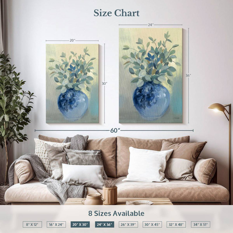 Harnek Sage Botanical, 36" H x 24" W