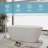 63"  x 30"  Freestanding Solid Surface Soaking Bathtub with Pop-Up Drain & Overflow-107820412