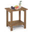 Table de bout HDPS Adirondack à 2 niveaux, table d'appoint d'extérieur résistante aux intempéries pour patio, piscine et pelouse-129508930