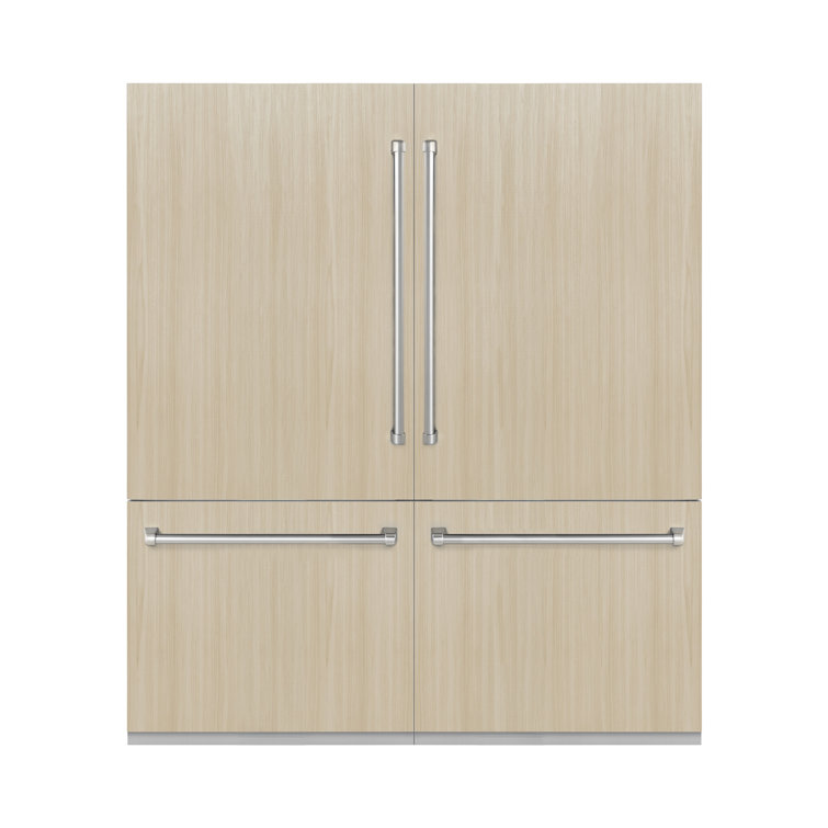 ZLINE 72 in. Panel Ready Built-In Refrigerator with Graphite Gray Interior