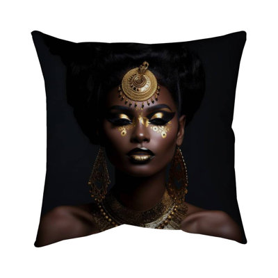Trance State - Figurative Black Poly Twill Throw for Home Decor