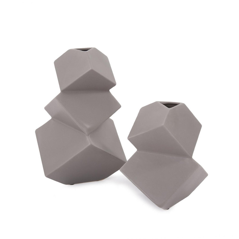 Ceramic Cubic Vase Large