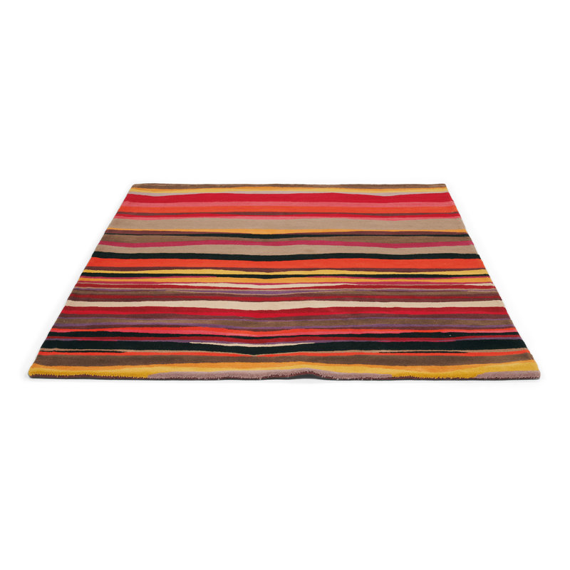 Estella Hand Tufted Wool Abstract Area Rug, Rectangle 5'3" x 7'6"