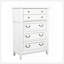 Commode blanche à 5 tiroirs