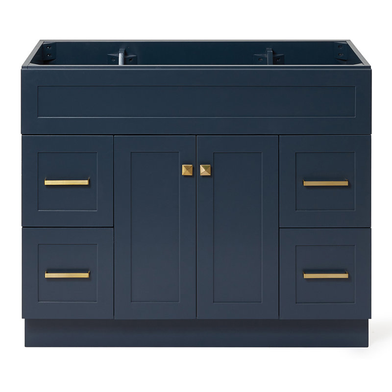 Base de meuble-lavabo simple 42 po Paulla, Bleu minuit
