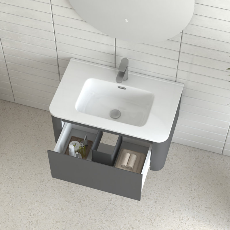 Meuble-lavabo mural 30 po avec lavabo