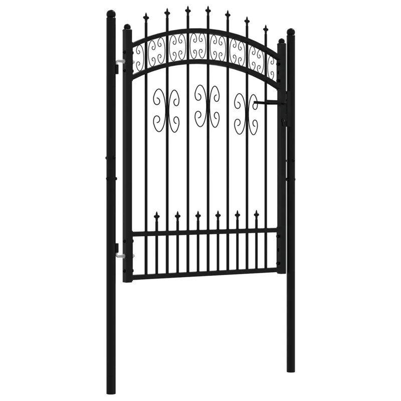 Mirador Black Metal Gate, 68.9cm H x 40.55cm W