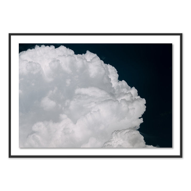 Cumulus Print by Michael Schauer, Black, 43" H x 60" W x 2.5" D