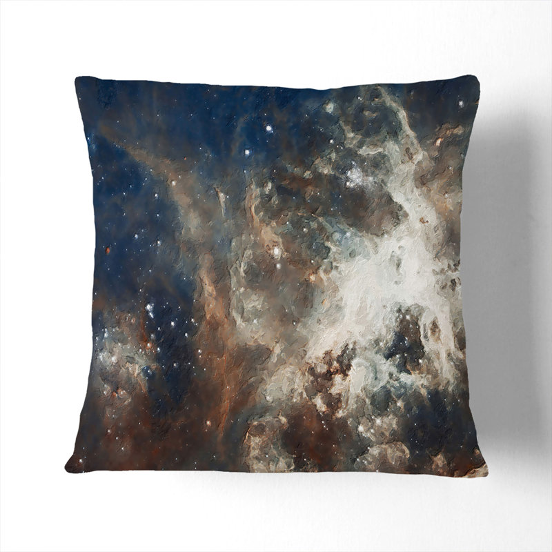 Universe Vol.35 Cushion with Filling, 55cm H x 55cm W x 20cm D, Black