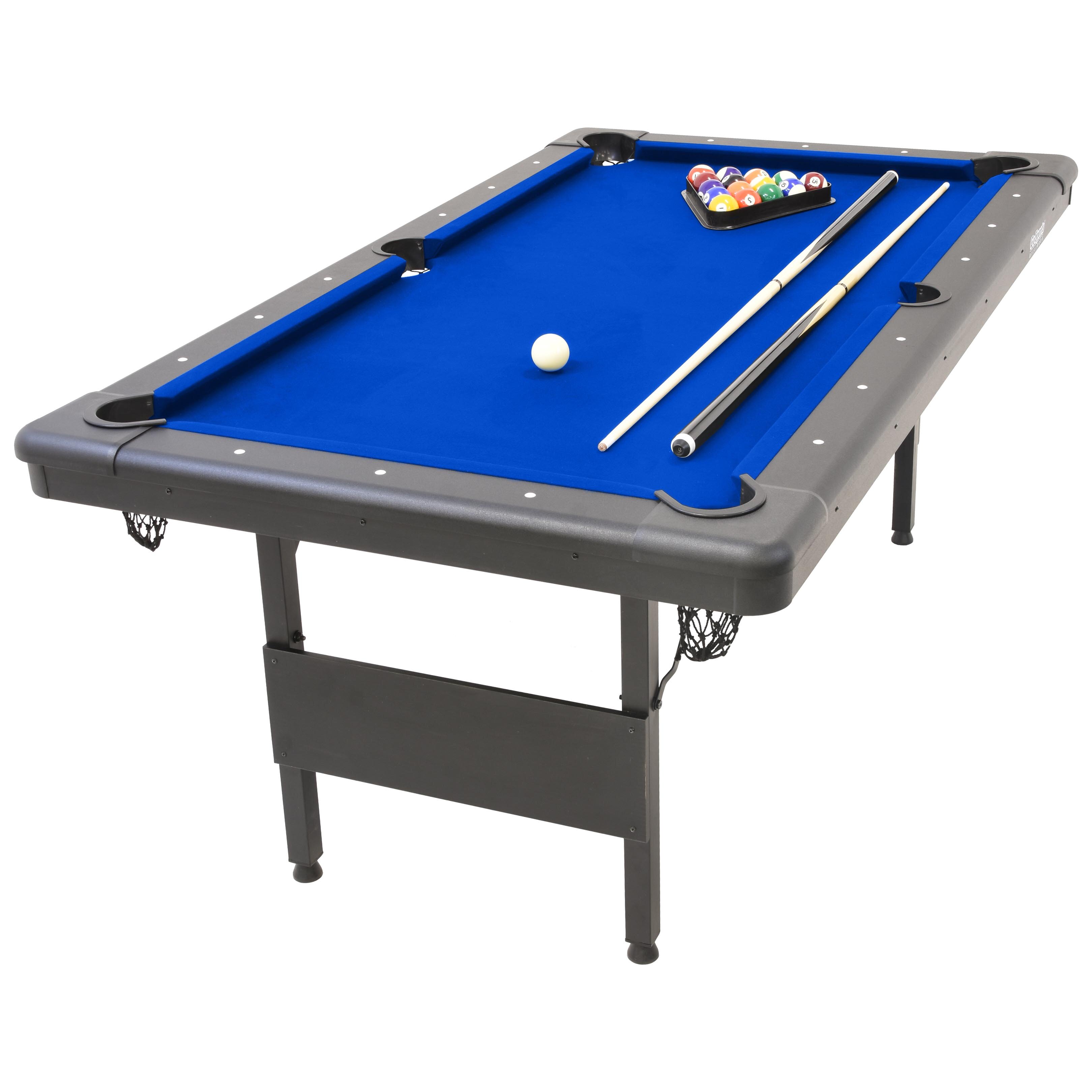 RACK Pool Tables Table de billard pliable Rack Vega de 6 pieds (bleu) et  Commentaires - Wayfair Canada