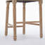 Ensemble de 2 tabourets de bar en bois massif avec tabourets en bois