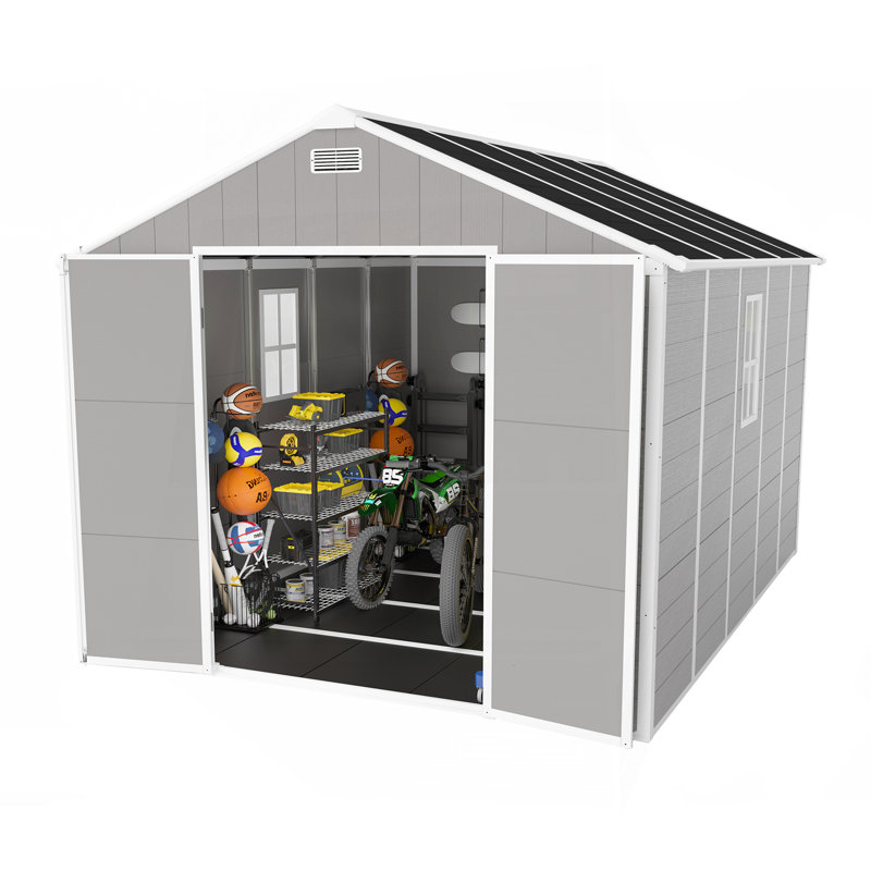Campcraft 8*8Ft Resin Storage Shed, 89.17" H x 90.55" W  x  127.95" D