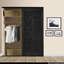 Porte de grange lambrissée peinte en bois sans trousse de quincaillerie d'installation-63676691-63676690
