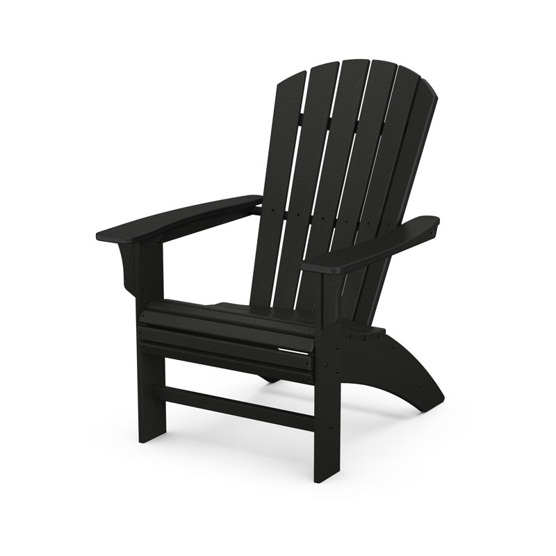 Chaise Adirondack POLYWOOD Yacht Club Curveback, Revolution® gris anthracite cendré