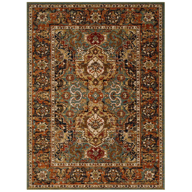 Tapis intérieur en polyester tissé Spice Market Dhahar, Rectangle 8 pi x 11 pi