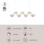Void 41-in Black dimmable LED Linear Pendant-761712775