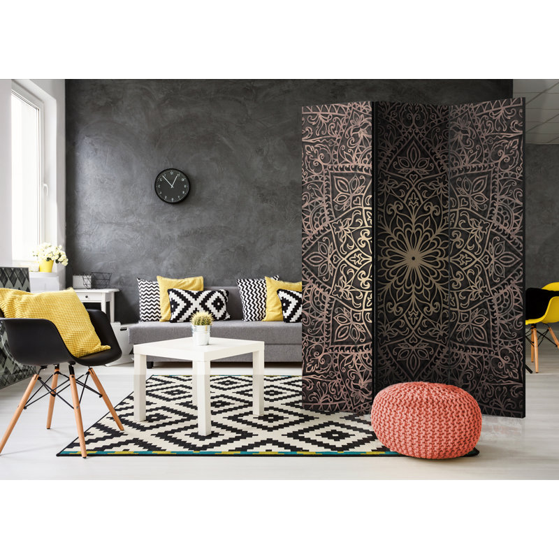 135cm W x 172cm H 3 - Panel One Sided Room Divider Folding Room Divider