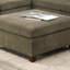 Mobilier de salon contemporain modulaire en coin de coin en chenille 1 pièce OTTOMAN