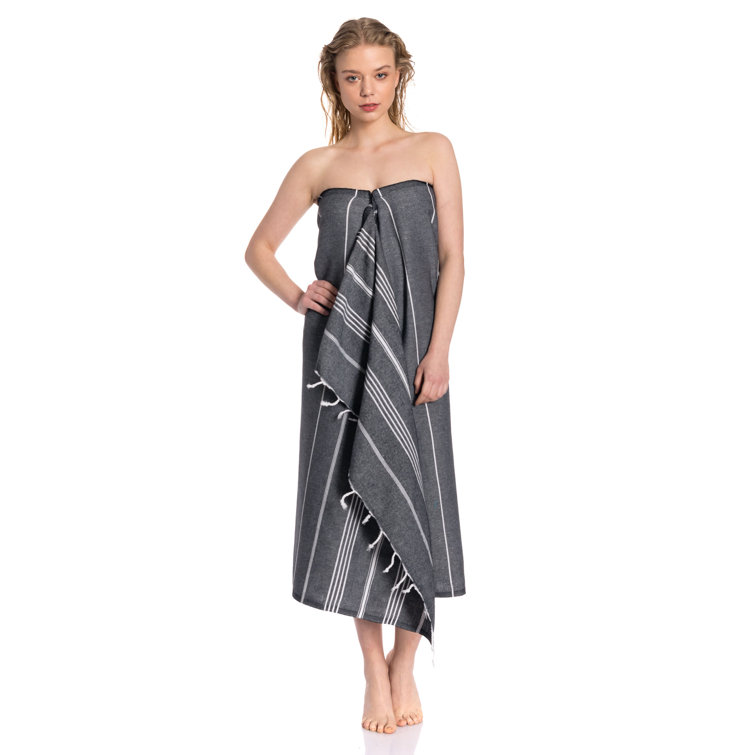 Classic Black Stripe Turkish Towel