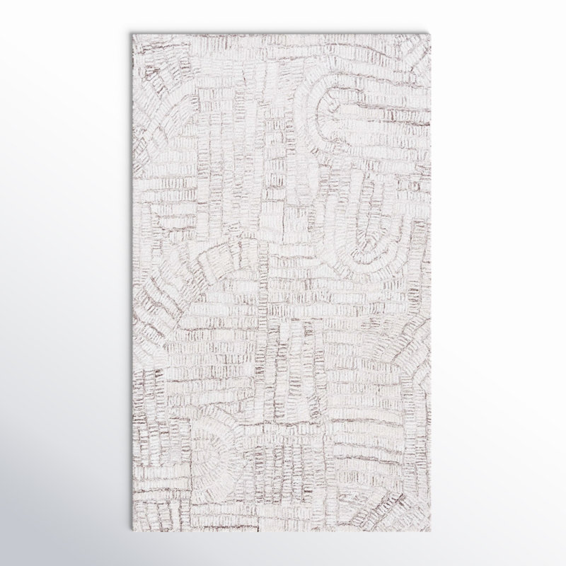 Ashwin Hand Tufted Abstract Indoor Rug, Rectangle 3' x 5'