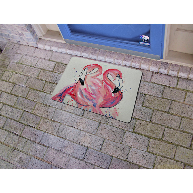 Tapis de porte antidérapant Tyler, Rectangle arrondi 1 pi 6 po x 2 pi 2 po
