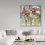Art mural sur toile tendue - Annelein Beukenkamp «Siberian Iris Mauve» pour décoration de salon, de chambre à coucher ou de bureau - 24 x 24-30393562
