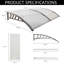 Dakota Fields 1.9cm W x 1cm D Plastic Clear Cover Retractable Door / Window Awning-1585853594