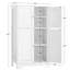 Armoire de rangement Jussiah avec 4 portes et tablette réglable-1532461936
