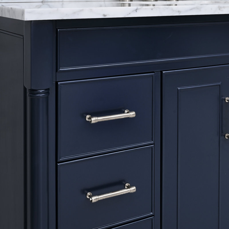 Bristol 61'' W Double Vanity, Navy Blue