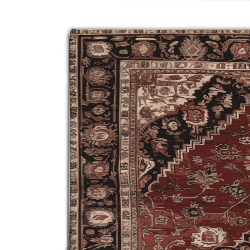 Turkish Brown Indoor and Outdoor Area Rug, Rectangle 8' x 10'