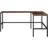 Soho L-Shaped Metal Base Writing Desk