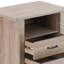 Charmante table d'appoint rustique avec options de rangement polyvalentes