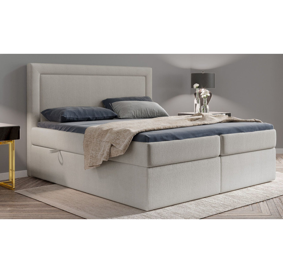 Boxspringbett Boniface mit Topper und Bettkasten