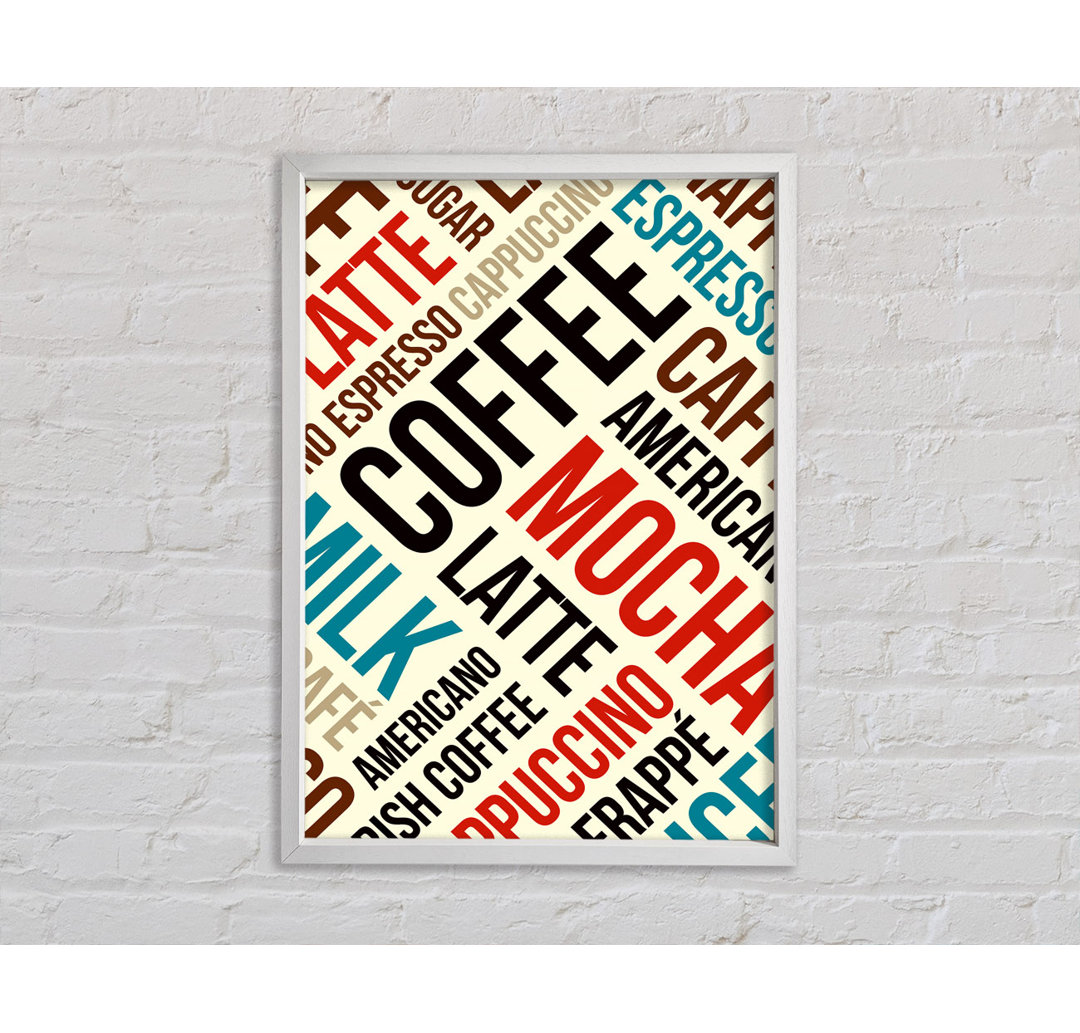 Coffee Heaven - Einzelner Bilderrahmen Typografie auf Leinwand