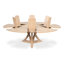 Casual Round Solid Oak Dining Table-1458034134-1458034128